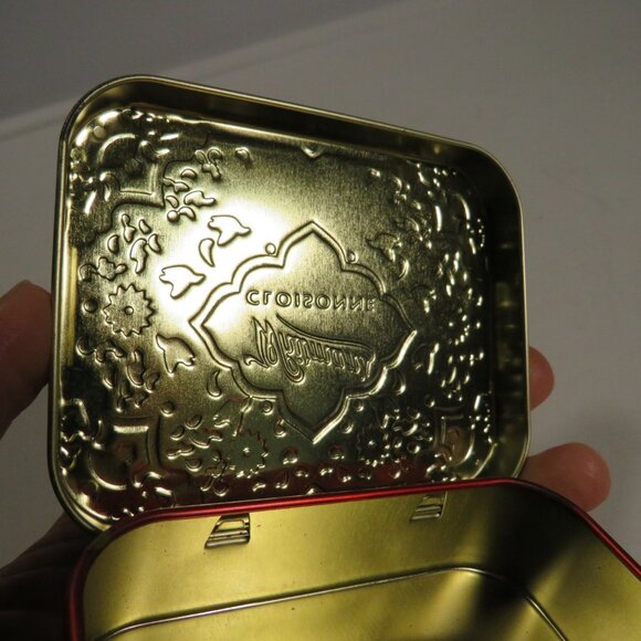 Mini Embossed Whitman's Metal Candy Tin Container 1920's reproduction colorful - Picture 4 of 11